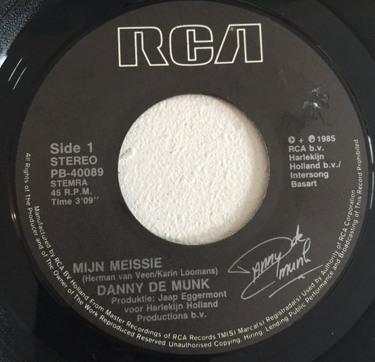 Danny de Munk - Mijn Meissie 39165 Vinyl Singles Goede Staat