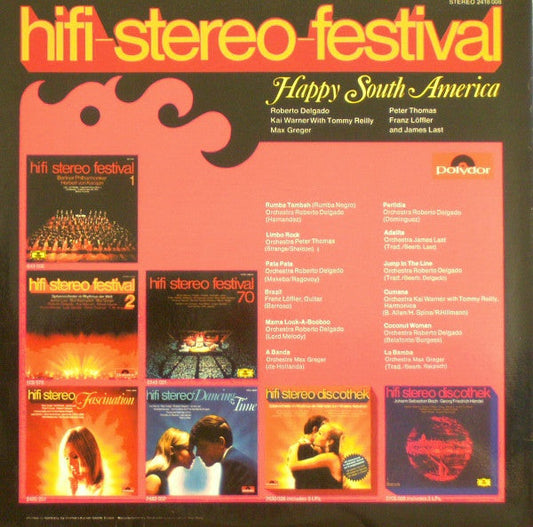 Various - Hifi-Stereo-Festival - Happy South-America (LP) Vinyl LP Vinyl Zeer Goed / Hoesje Goed "VINYLSINGLES.NL"