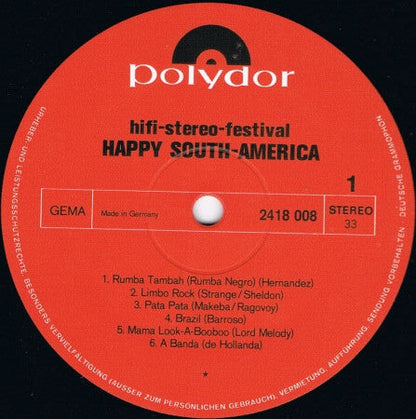 Various - Hifi-Stereo-Festival - Happy South-America (LP) 41258 Vinyl LP Goede Staat