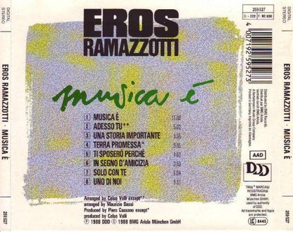 Eros Ramazzotti - Musica É (CD) Compact Disc Goede Staat