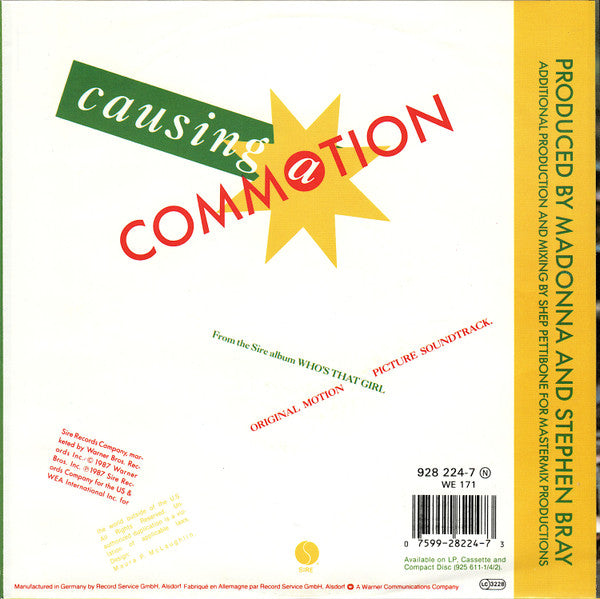 Madonna - Causing A Commotion 39935 Vinyl Singles Goede Staat