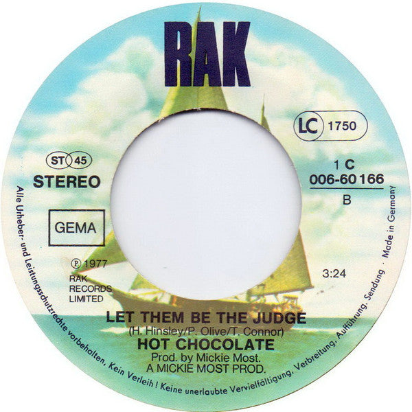 Hot Chocolate - Put Your Love In Me (B-Keus) Vinyl Singles Vinyl Goed / Hoes Redelijk