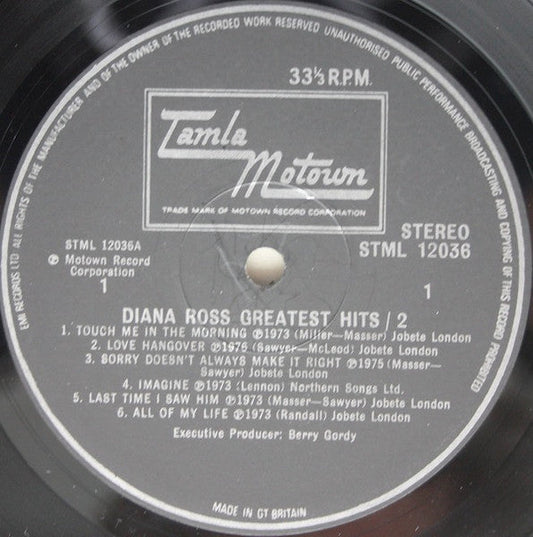 Diana Ross - Diana Ross' Greatest Hits (LP)