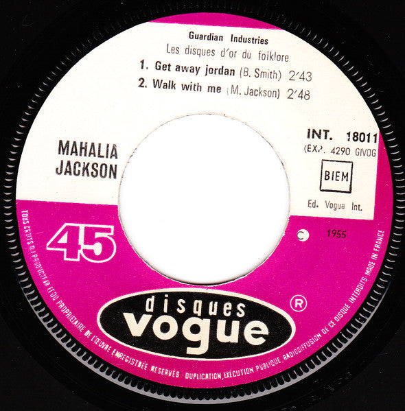 Mahalia Jackson - In The Upper Room Vinyl Singles Vinyl Zeer Goed / Hoesje Generic "VINYLSINGLES.NL"