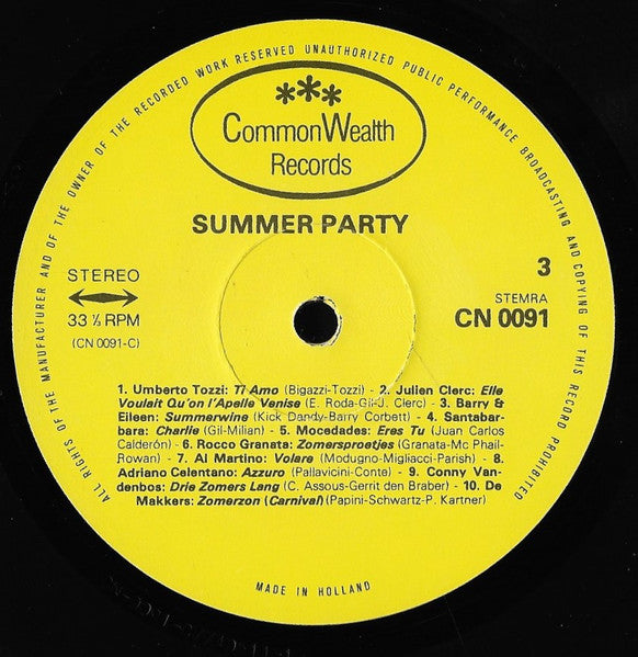 Various - Summer Party (LP) 50416 Vinyl LP Dubbel Goede Staat