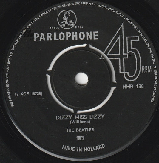 Beatles - Dizzy Miss Lizzy 16860 18499 Vinyl Singles Gebruikssporen!