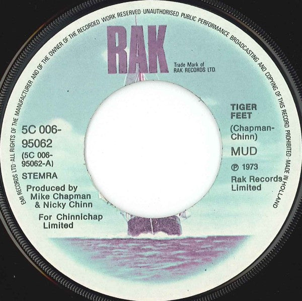 Mud - Tiger Feet Vinyl Singles Vinyl Very Good (VG) <br> Hoes Generic