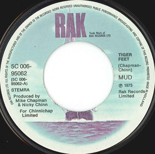 Mud - Tiger Feet Vinyl Singles Vinyl Very Good (VG) <br> Hoes Generic