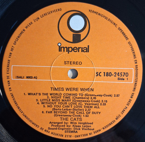 Cats - Times Were When (LP)
