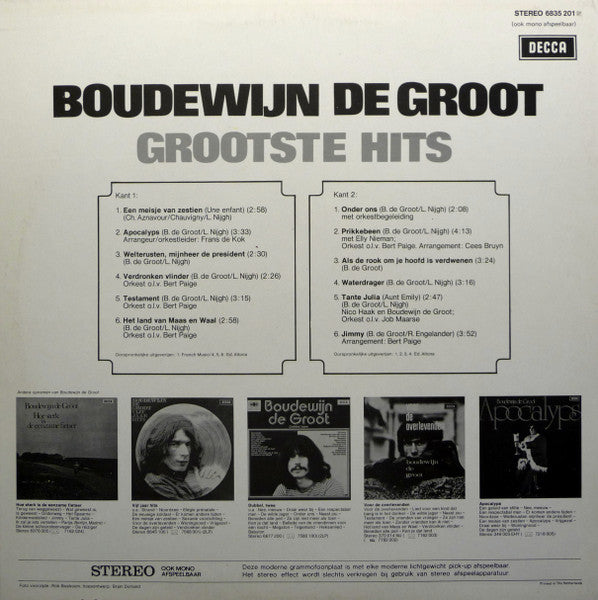 Boudewijn De Groot - Grootste Hits (LP)