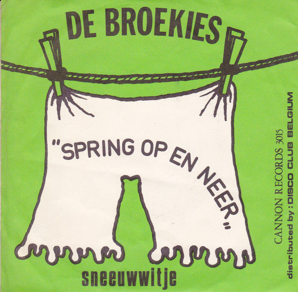 Broekies - Spring Op En Neer (Leap Up And Down) Vinyl Singles Vinyl Zeer Goed / Hoesje Goed "VINYLSINGLES.NL"