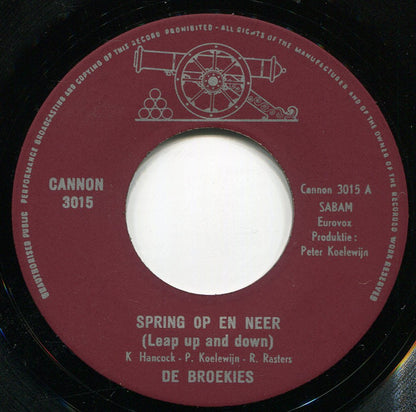Broekies - Spring Op En Neer (Leap Up And Down) Vinyl Singles Vinyl Zeer Goed / Hoesje Goed "VINYLSINGLES.NL"
