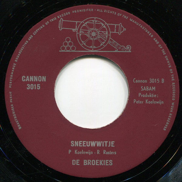 Broekies - Spring Op En Neer (Leap Up And Down) Vinyl Singles Vinyl Zeer Goed / Hoesje Goed "VINYLSINGLES.NL"