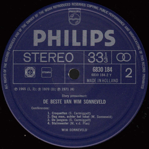 Wim Sonneveld - Story Presenteert: De Beste Van Wim Sonneveld (LP) 50241