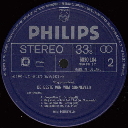 Wim Sonneveld - Story Presenteert: De Beste Van Wim Sonneveld (LP) 50241