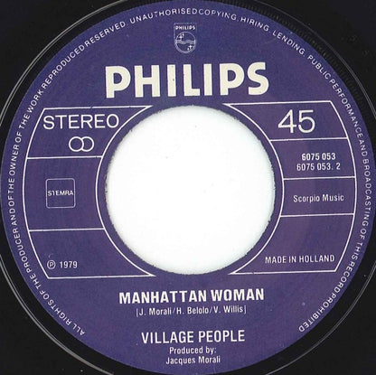 Village People - In The Navy Vinyl Singles Vinyl Very Good (VG) <br> Hoes Generic