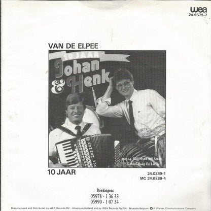 Johan & Henk - Blijf Even Stilstaan (B) 37219 Vinyl Singles Hoes: Redelijk