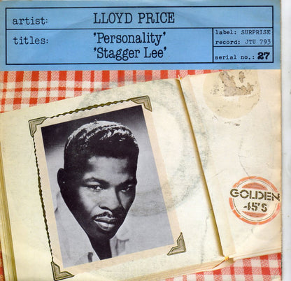 Lloyd Price - Personality Vinyl Singles Vinyl Very Good (VG) <br> Hoes Good Plus (G+)