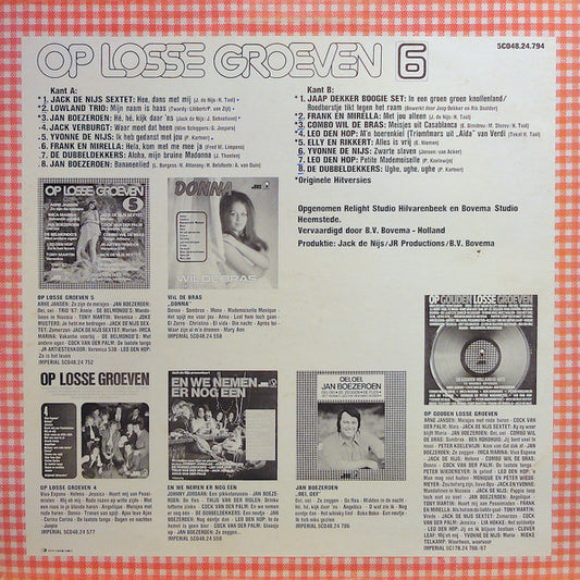 Various - Op Losse Groeven 6 (LP) Vinyl LP Vinyl Zeer Goed / Hoesje Goed "VINYLSINGLES.NL"