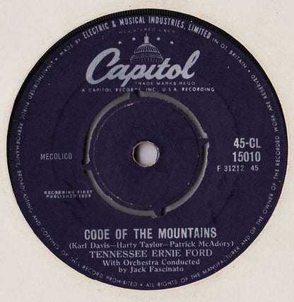 Tennessee Ernie Ford - Blackeyed Susie Vinyl Singles Vinyl Very Good (VG) <br> Hoes Generic