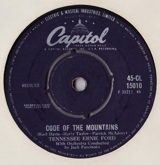 Tennessee Ernie Ford - Blackeyed Susie Vinyl Singles Vinyl Very Good (VG) <br> Hoes Generic