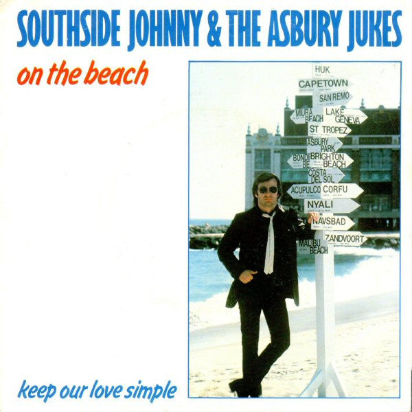 Southside Johnny & The Asbury Jukes - On The Beach Vinyl Singles Vinyl Very Good (VG) <br> Hoes Good Plus (G+)