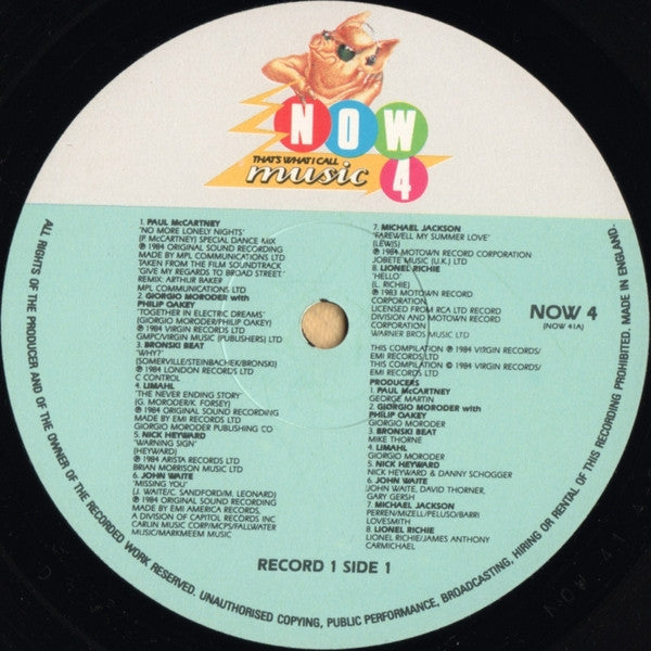 Various - Now That's What I Call Music 4 (LP) 51992 Vinyl LP Dubbel Vinyl Goed / Hoes Zie Foto