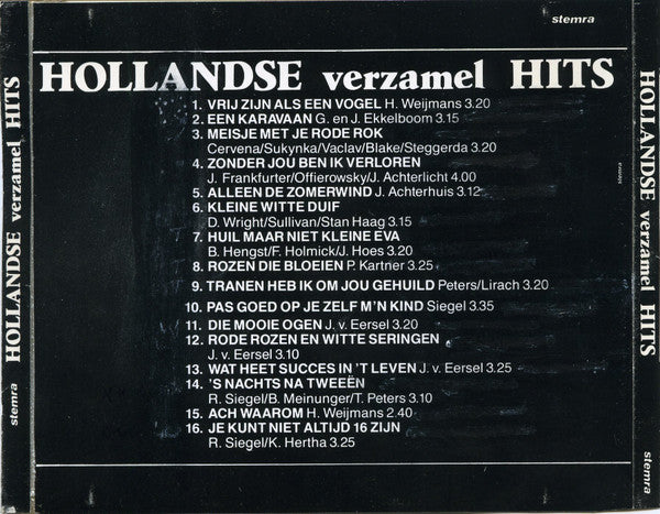 Unknown Artist - Hollandse Verzamel Hits (CD) Compact Disc Goede Staat