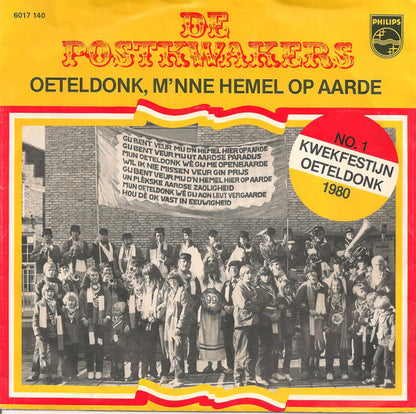 Postkwakers and C.V. De Poffer - Oeteldonk, M'nne Hemel Op Aarde Vinyl Singles Vinyl Very Good (VG) <br> Hoes Good Plus (G+)