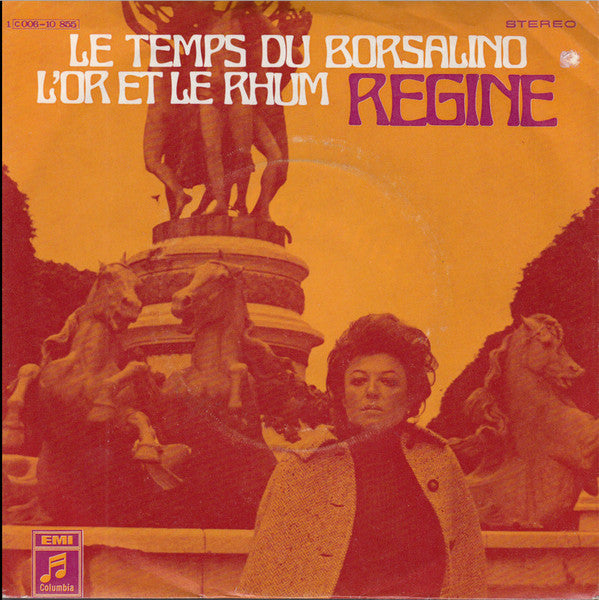 Régine - Le Temps Du Borsalino Vinyl Singles Vinyl Very Good (VG) <br> Hoes Good Plus (G+)