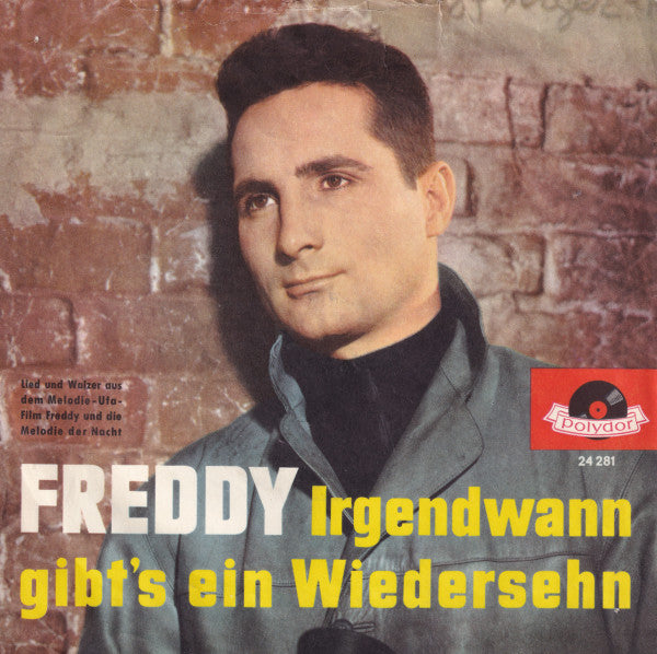 Freddy Quinn - Melodie Der Nacht Vinyl Singles Vinyl Very Good (VG) <br> Hoes Good Plus (G+)