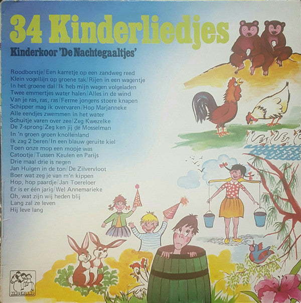 Kinderkoor De Nachtegaaltjes - 34 Kinderliedjes (LP) 40686 Vinyl LP VINYLSINGELS.NL