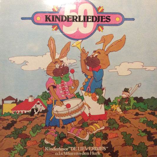 Kinderkoor De Lieverdjes - 50 Kinderliedjes (LP) Vinyl LP Goede Staat