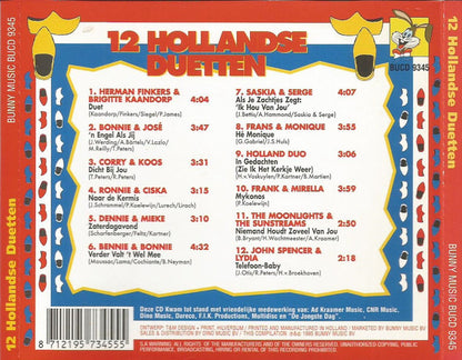 Various - De Gouden Klompenserie 12 Hollandse Duetten (CD) Compact Disc Goede Staat
