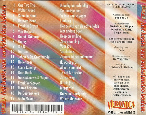 Various - Veronica Het Beste Van Vaderlandse Bodem (CD) Compact Disc Goede Staat