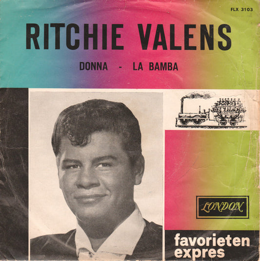 Ritchie Valens - Donna Vinyl Singles Vinyl Very Good (VG) <br> Hoes Good Plus (G+)