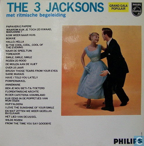 3 Jacksons - The 3 Jacksons Met Ritmische Begeleiding (10") 50501 Vinyl LP 10" Goede Staat