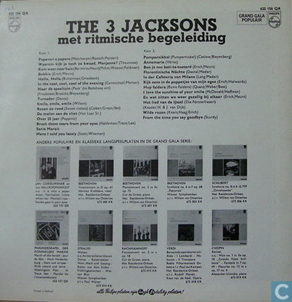 3 Jacksons - The 3 Jacksons Met Ritmische Begeleiding (10") 50501 Vinyl LP 10" Goede Staat
