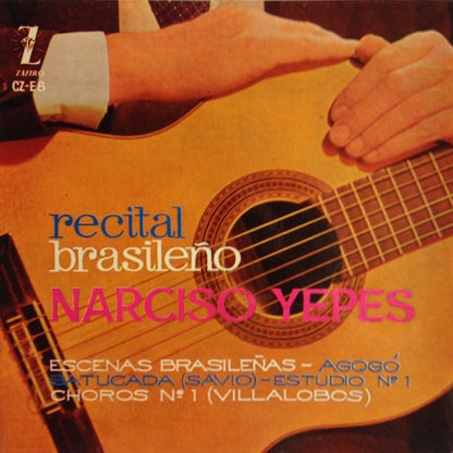 Narciso Yepes - Recital Brasileño Vinyl Singles Vinyl Very Good (VG) <br> Hoes Good Plus (G+)