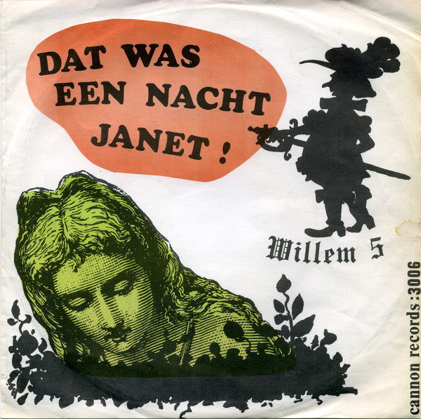 Willem 5 - Dat Was Een Nacht, Janet 34714 Vinyl Singles Goede Staat