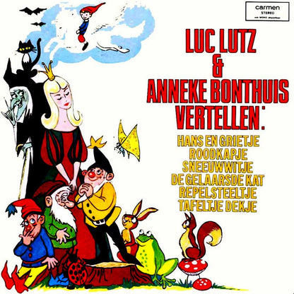 Luc Lutz & Anneke Bonthuis - Luc Lutz & Anneke Bonthuis Vertellen (LP) Vinyl LP Vinyl Very Good (VG) <br> Hoes Good Plus (G+)