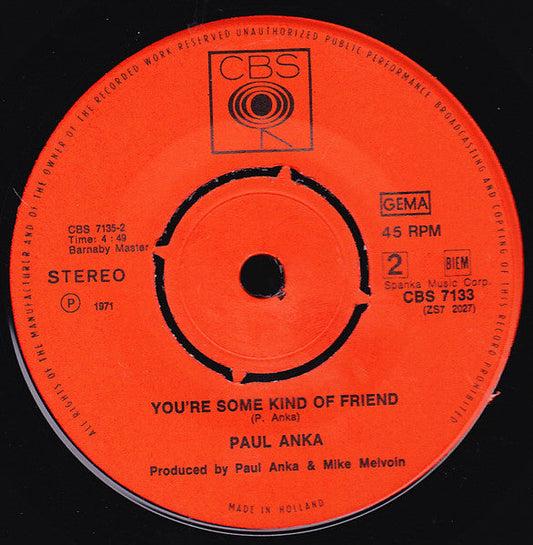 Paul Anka - Why Are You Leaning On Me Sir