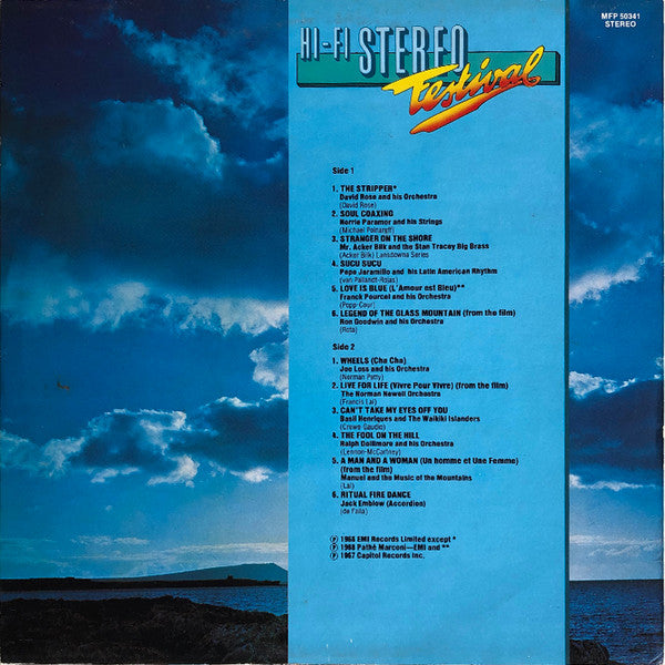 Various - Hi-Fi Stereo Festival (LP) Vinyl LP Vinyl Very Good (VG) <br> Hoes Good Plus (G+)