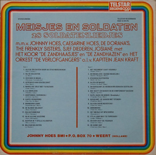 Various - Meisjes En Soldaten - 28 Soldatenliedjes (LP) Vinyl LP Vinyl Zeer Goed / Hoesje Goed "VINYLSINGLES.NL"