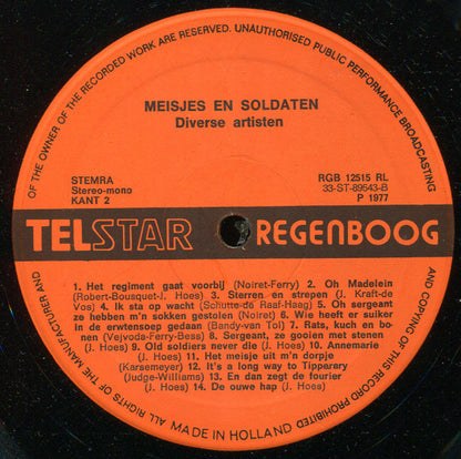 Various - Meisjes En Soldaten - 28 Soldatenliedjes (LP) 51340 Vinyl LP Goede Staat