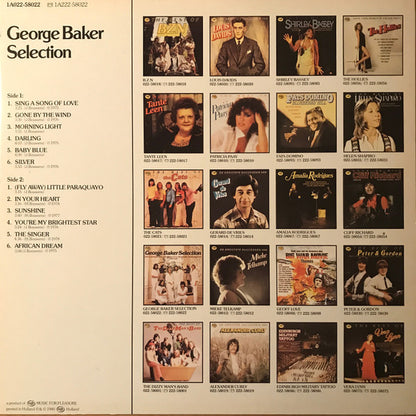 George Baker Selection - Sing A Song Of Love (LP) Vinyl LP Vinyl Very Good (VG) <br> Hoes Good Plus (G+)
