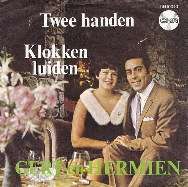 Gert & Hermien - Twee Handen Vinyl Singles Vinyl Very Good (VG) <br> Hoes Good Plus (G+)