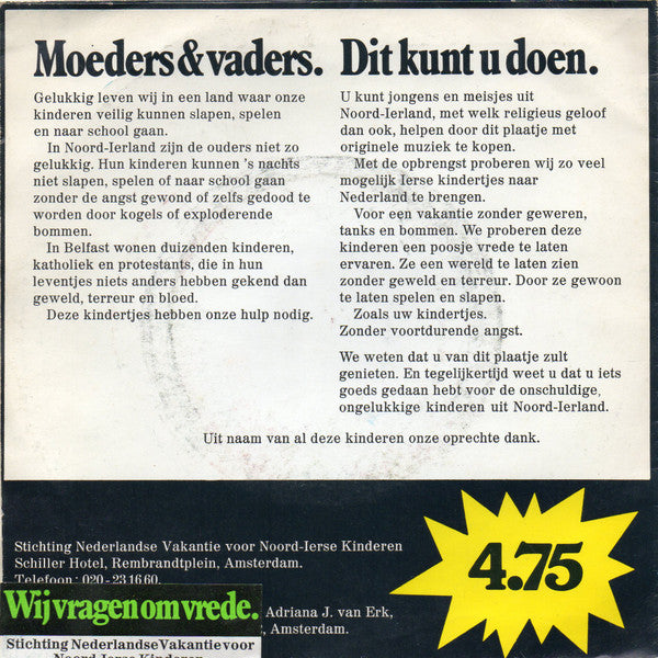 Unknown Artist - Wij Vragen Om Vrede 33614 Vinyl Singles VINYLSINGLES.NL