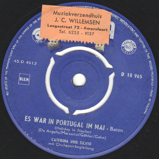 Caterina Und Silvio - Jimmy - Du Vinyl Singles Vinyl Zeer Goed / Hoesje Goed "VINYLSINGLES.NL"