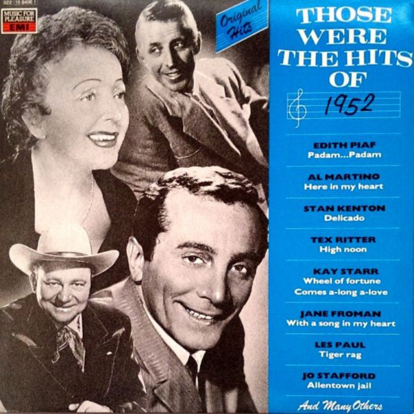 Various - Those Were The Hits Of 1952 (LP) 50232 Vinyl LP Goede Staat